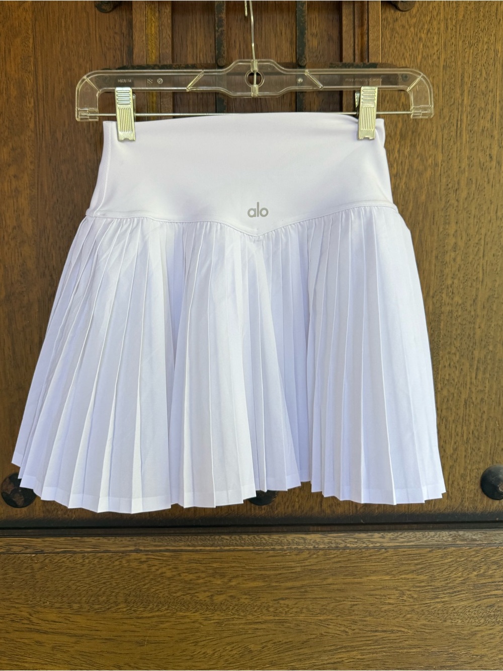 Alo Pleated White Mini  Skirt Size XS